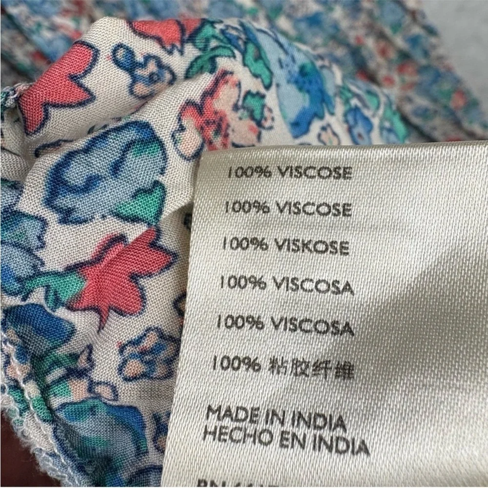 Free People Blue and White Smocked Resort Sundress